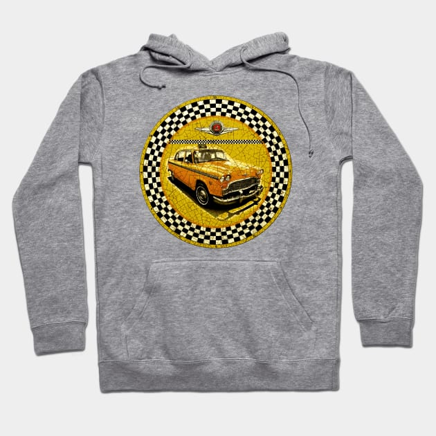 Checker Taxi NY Hoodie by Midcenturydave